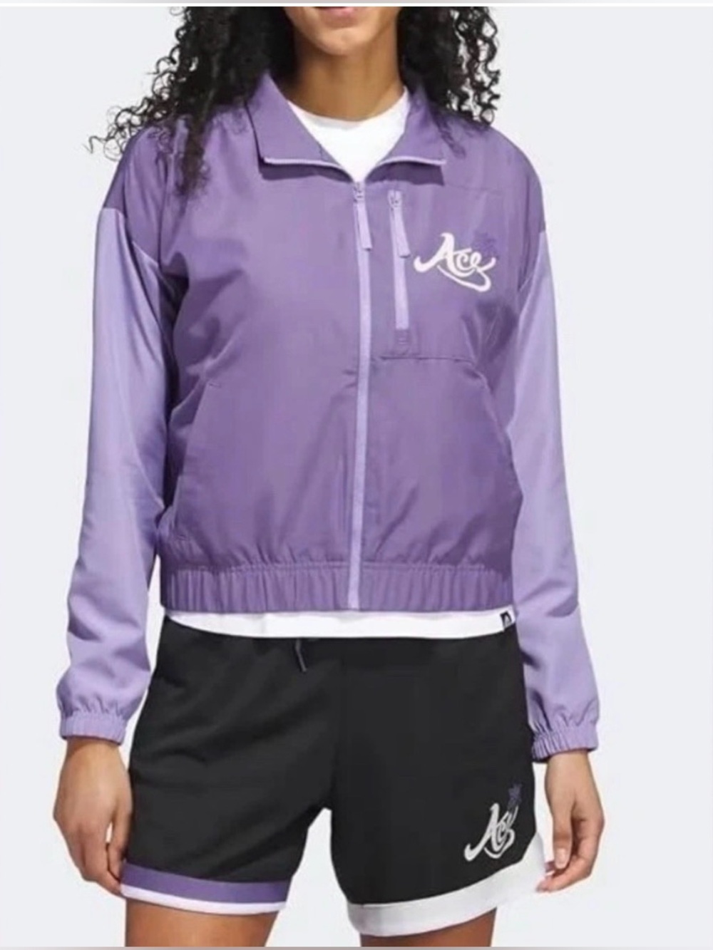 Adidas purple Ace jacket XS